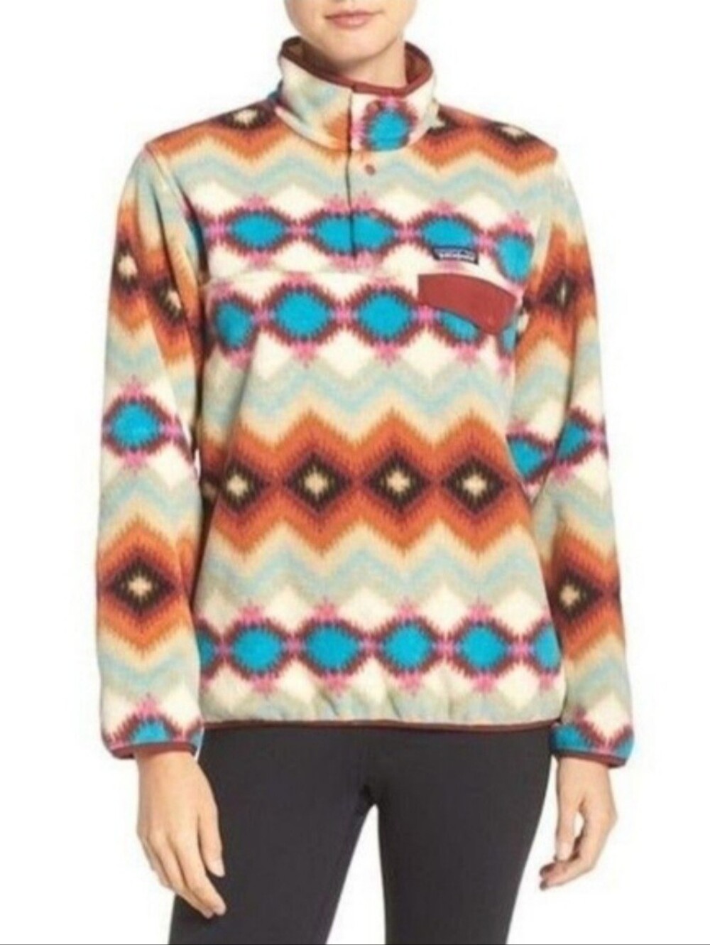 Patagonia Synchilla Lightweight Snap-T Pullover in Timber Twist